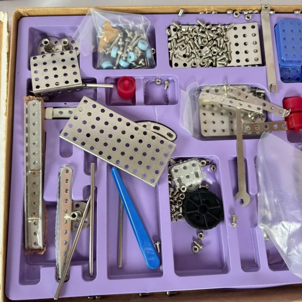 Vtg Toy Meccano Universal Kohctpyktop Erector Set USSR SPARE PARTS INCOMPLETE